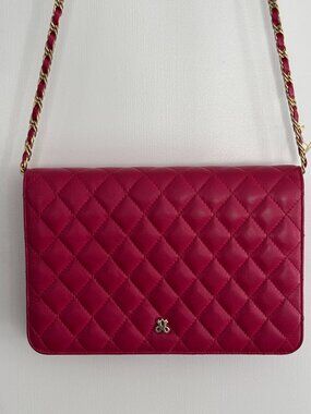 Jay Herbert of New York, Authentic Vintage Quilted Red Leather Handbag,New w/Tag